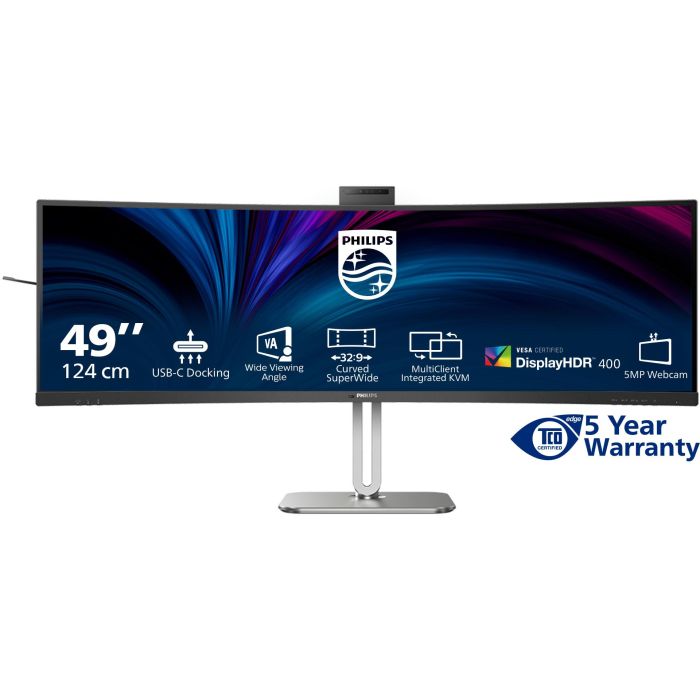 Philips 124.0cm(48.8") 49B2U5900CH 32:09 2xHDMI+DP+USB-C Web 12