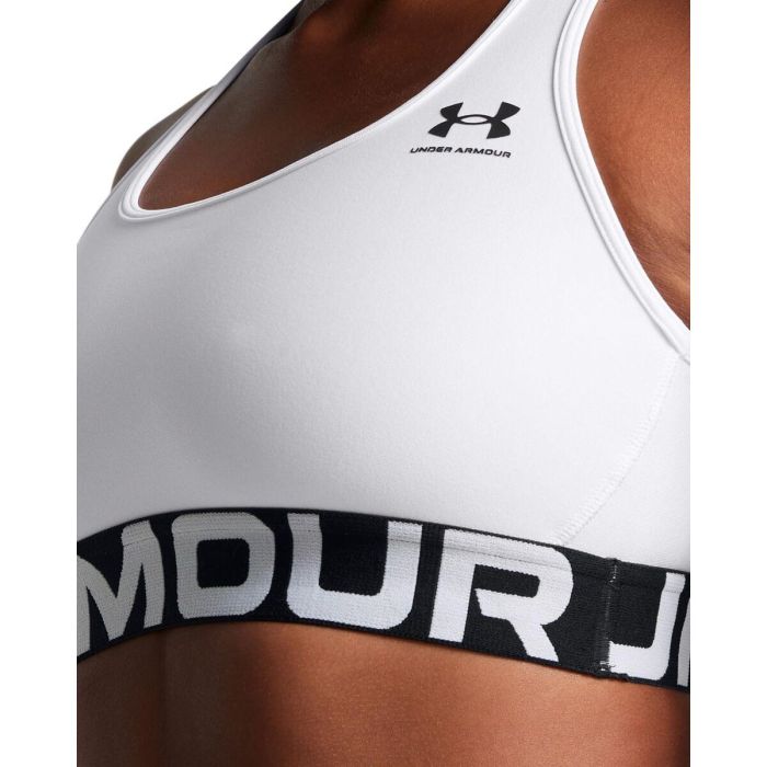 Soutien-gorge de Sport Under Armour Hg Mid Branded Blanc XL 3 Soutien-gorge de Sport Under Armour Hg Mid Branded Blanc XL 3