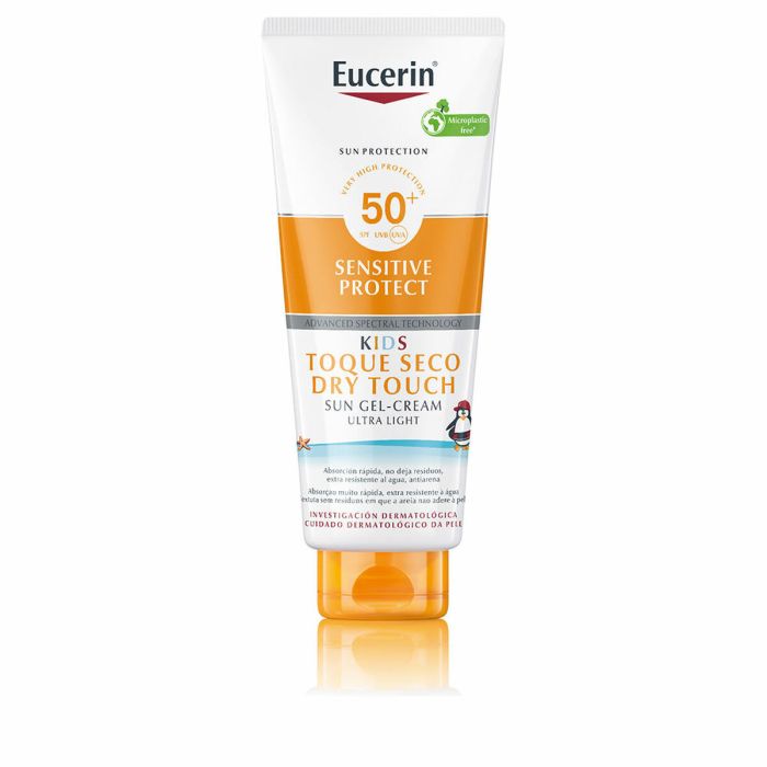Eucerin Gel-crème SUN SENSITIVE PROTECT KIDS SPF50+ 400 ml Protection Solaire Haute pour Peaux Sensibles des Enfants