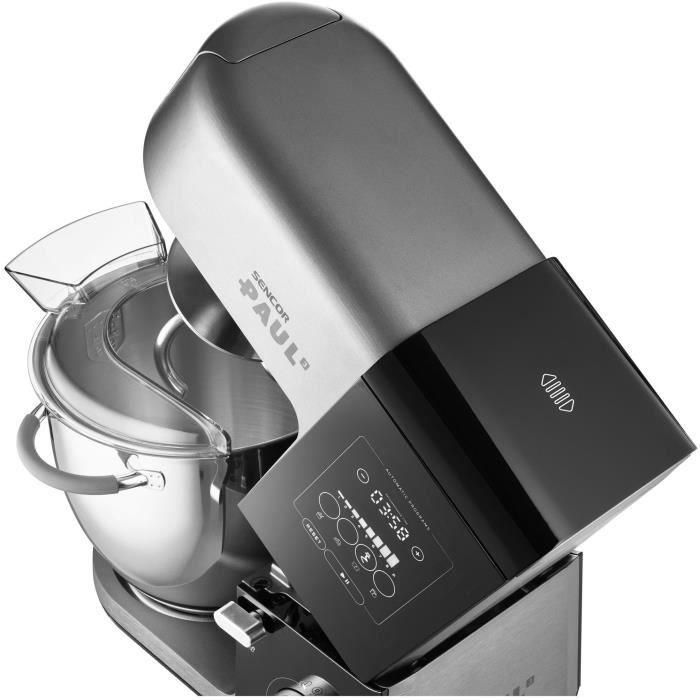 Sencor Robot Pâtissier Multifonction STM 8970 PAUL 3 - 1800 W, 2 bols inox 6.7L, blender, hachoir - Noir et acier Sencor Robot Pâtissier Multifonction STM 8970 PAUL 3 - 1800 W, 2 bols inox 6.7L, blender, hachoir - Noir et acier