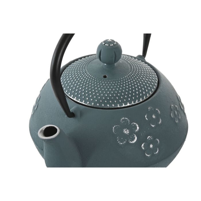 Théière Home ESPRIT Bleu Acier inoxydable Fer 800 ml 3 Théière Home ESPRIT Bleu Acier inoxydable Fer 800 ml 3