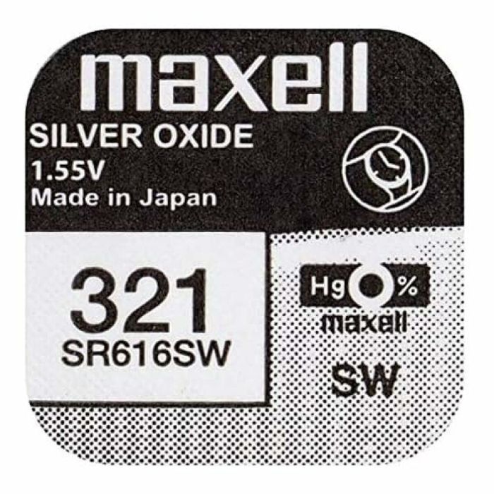 Pile bouton Maxell SR616SW 321 1,55 V Piles Bouton 2