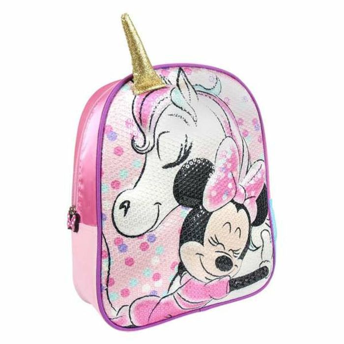 Sac à dos enfant 3D Minnie Mouse Rose 25 x 31 x 10 cm 7