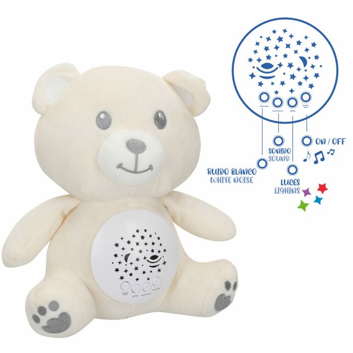 Peluche Projecteur LED Colorbaby Tissu Peluche Plastique 20 x 25 x 12 cm (4 Unités) 2