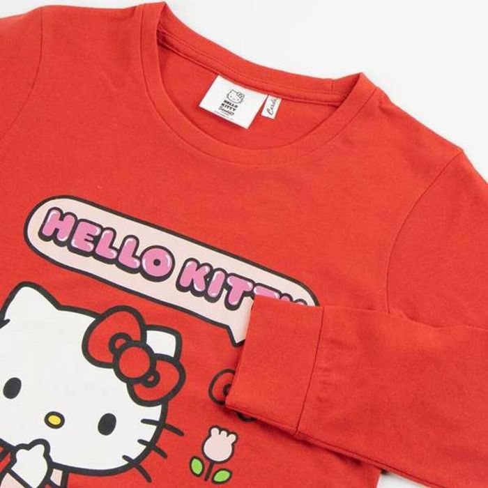 Pyjama Enfant Hello Kitty Rouge 3