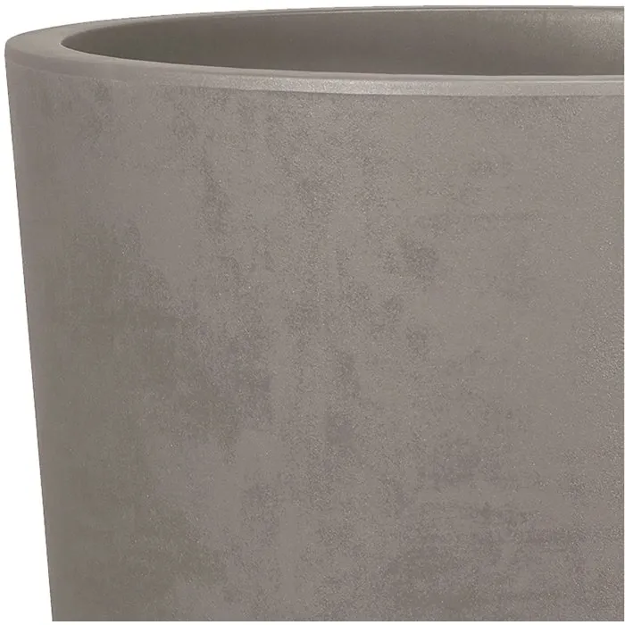 Deroma Millennium Pot de fleurs rond avec réserve d'eau, 48 litres, diamètre 43 cm, couleur marron, pour intérieur et extérieur