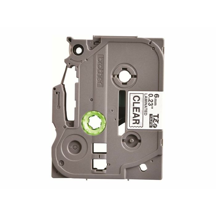 Ruban Laminé pour Etiqueteuses Brother TZE111 Transparent Noir/Blanc 2