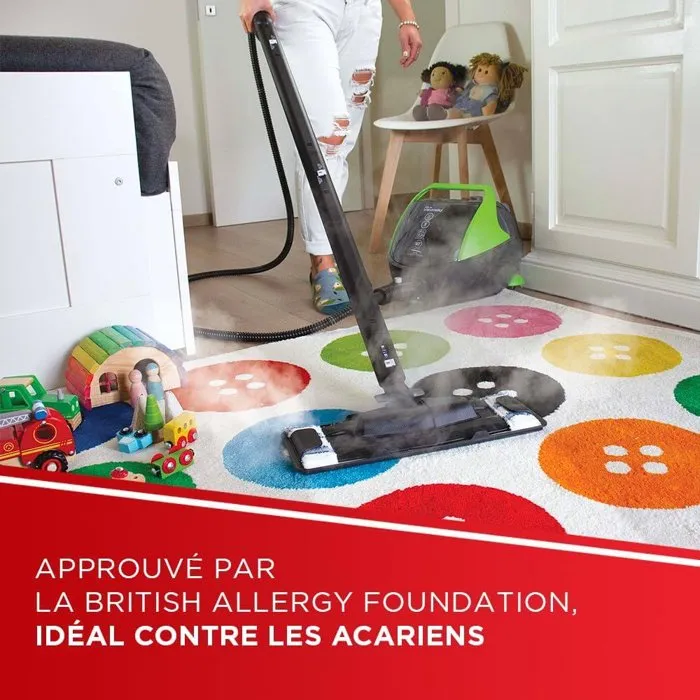 Polti Vaporetto Pro 95 Turbo Flexi Nettoyeur Vapeur Multi-surfaces - 1100 W, 1.3 L, Noir/Vert, Hygiène sans Produits Chimiques, Remplissage Continu Polti Vaporetto Pro 95 Turbo Flexi Nettoyeur Vapeur Multi-surfaces - 1100 W, 1.3 L, Noir/Vert, Hygiène sans Produits Chimiques, Remplissage Continu