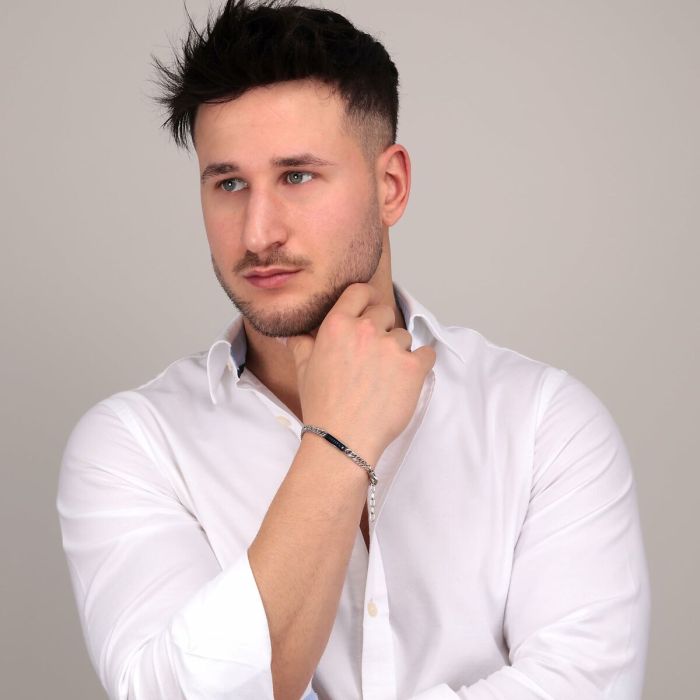 Bracelet Homme Maserati JM221ATY09 Acier inoxydable 25 cm 4 Bracelet Homme Maserati JM221ATY09 Acier inoxydable 25 cm 4