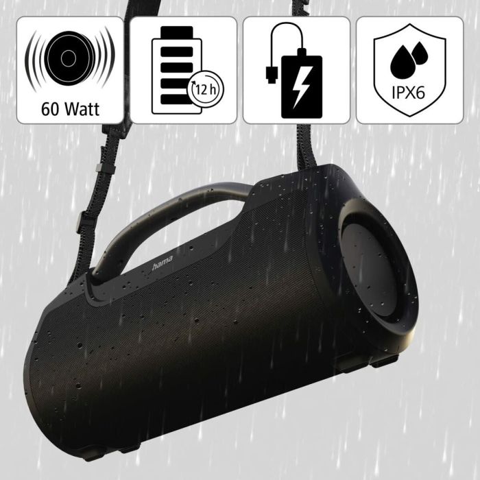 Haut-parleurs bluetooth portables Hama 00188217 Noir 60 W 14 Haut-parleurs bluetooth portables Hama 00188217 Noir 60 W 14
