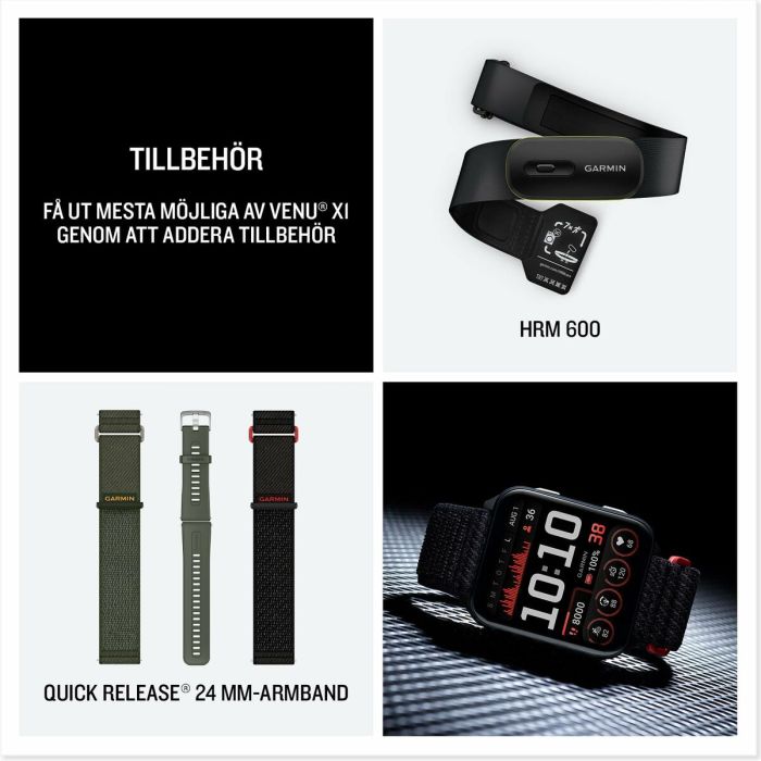 Montre intelligente GARMIN 010-02980-02 Noir Ardoise 2" 5