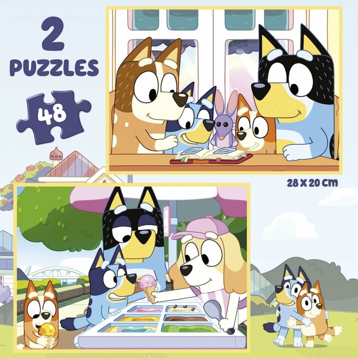 Set de 2 Puzzles Educa Bluey 48 Pièces 1 Set de 2 Puzzles Educa Bluey 48 Pièces 1