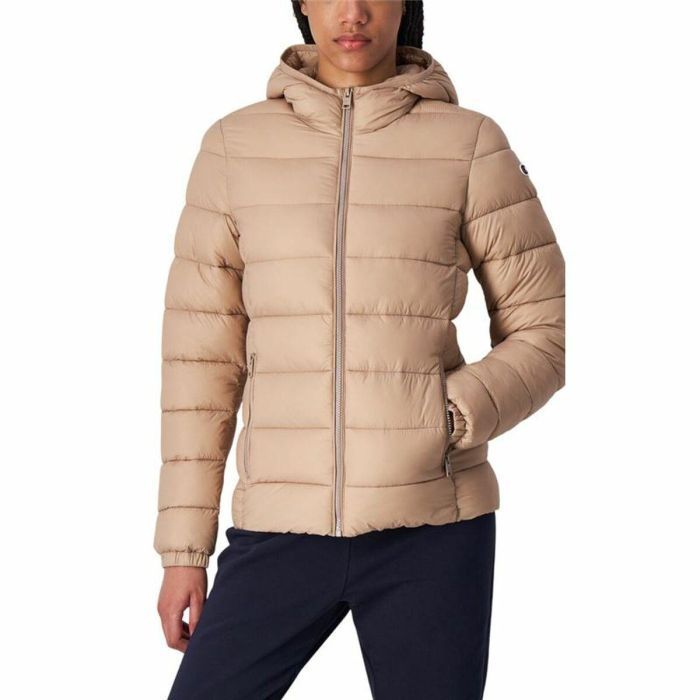 Veste de Sport pour Femme Champion Hooded Beige 3 Veste de Sport pour Femme Champion Hooded Beige 3