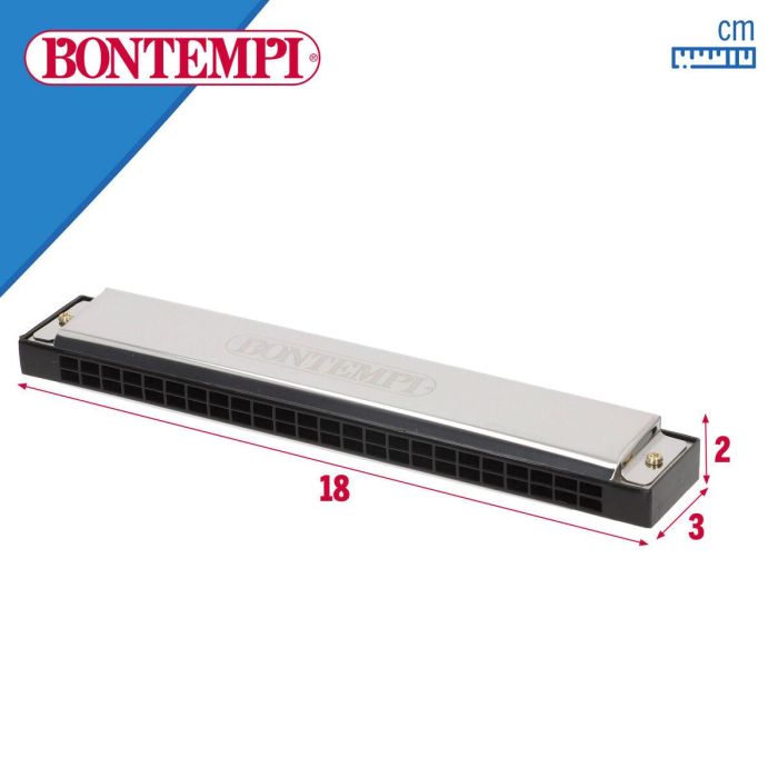 Harmonica Bontempi Métal Plastique 18 X 2 X 3 CM (12 Unités) 3
