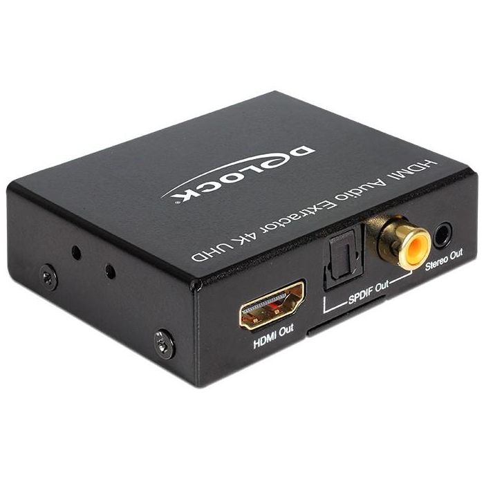DELOCK Adapter HDMI zu HDMI + Audio Extractor 4K 1
