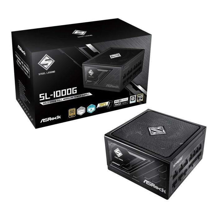 Bloc d’Alimentation ASRock 90-UXS100-GFEABA 1000 W 80 Plus Gold 9