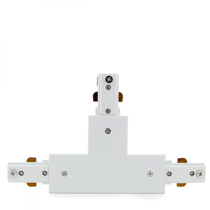 Connecteur T pour rail bifasique, blanc 2