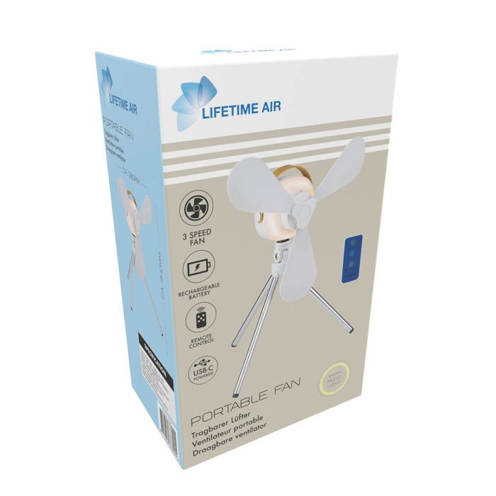 Ventilateur de Bureau Lifetime Blanc 28 x 28 x 34 cm 3