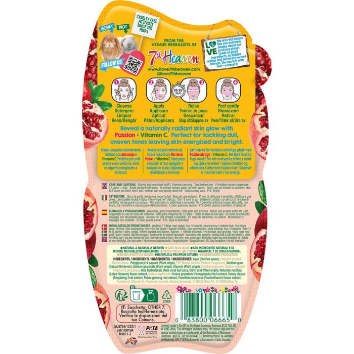 7Th Heaven Peel-Off Eclaircissant Passiflore 10 mL 1