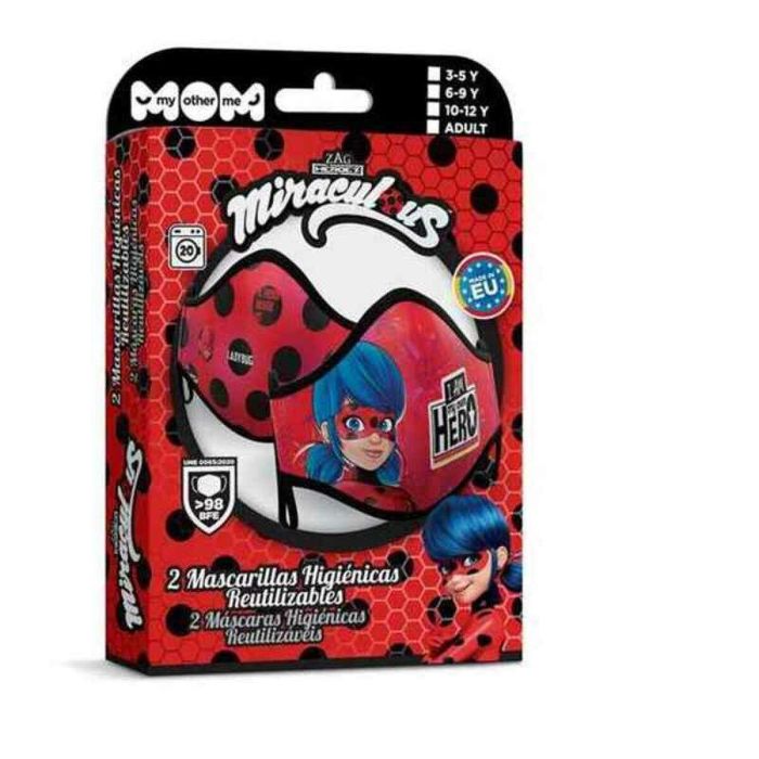 Masque en tissu hygiénique réutilisable Ladybug Premium 3-5 ans