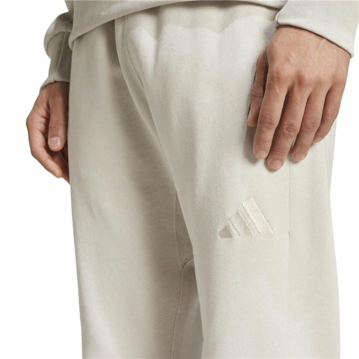Pantalon de sport long Adidas All Szn French Terry Regular Tapered Blanc Beige Homme 1