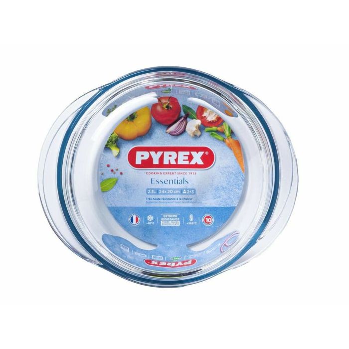 Casserole avec Couvercle Pyrex Transparent 21 L 3 Casserole avec Couvercle Pyrex Transparent 21 L 3