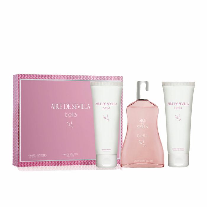 Aire Sevilla Coffret AIRE DE SEVILLA BELLA Lot de 3 pièces Eau de Toilette 150ml, Lotion Corps 150ml, Crème Mains 50ml
