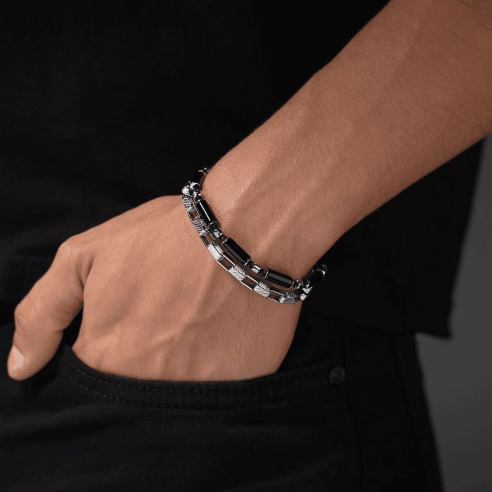 Bracelet Homme Police PEAGB0037301 Noir 2