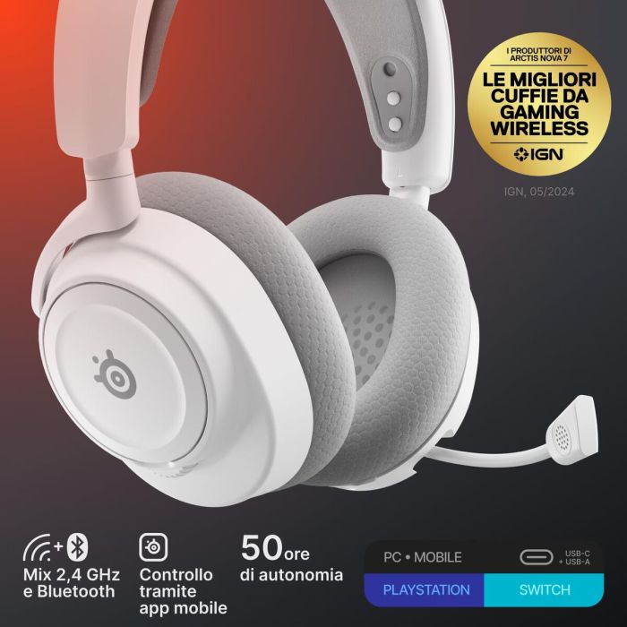 Casque SteelSeries 61731 Blanc 19 Casque SteelSeries 61731 Blanc 19
