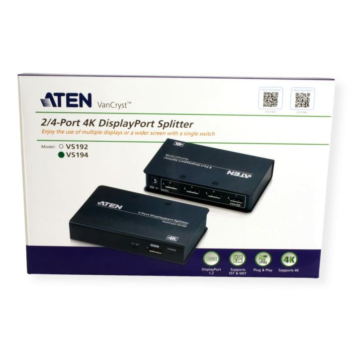 Adaptateur Aten VS194-AT-G Noir 1 Adaptateur Aten VS194-AT-G Noir 1