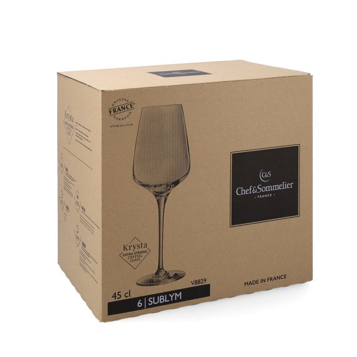 Set de Verres Chef&Sommelier Sublym Eco Transparent verre 450 ml (6 Unités) 1