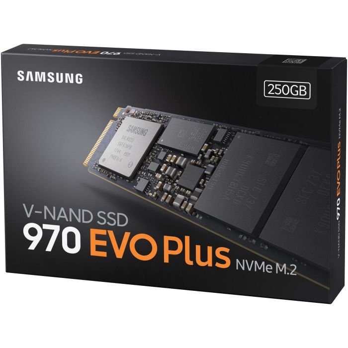 M.2 250GB Samsung 970 EVO plus NVMe PCIe 3.0 x 4 1.3 Phoenix Controller retail 6