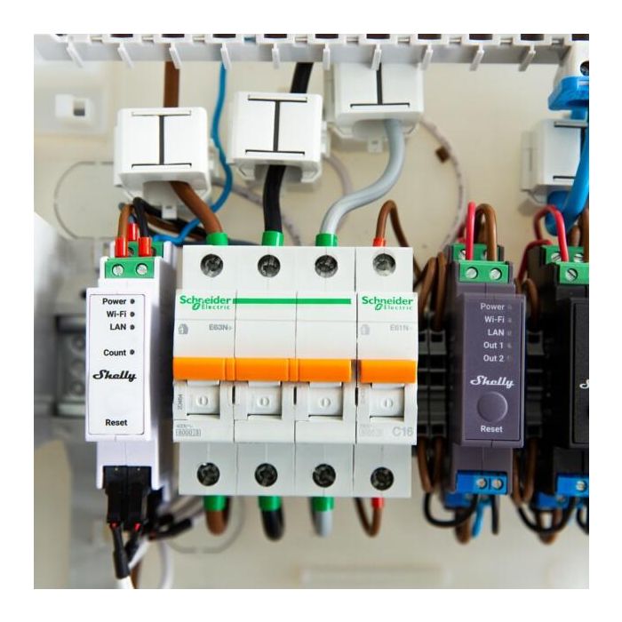 Shelly Relais "Pro 3EM 120A" WLAN LAN Stromzähler Inkl. 3x 120A Klemmen Messfunktion BT DIN-Rail 2 Shelly Relais "Pro 3EM 120A" WLAN LAN Stromzähler Inkl. 3x 120A Klemmen Messfunktion BT DIN-Rail 2