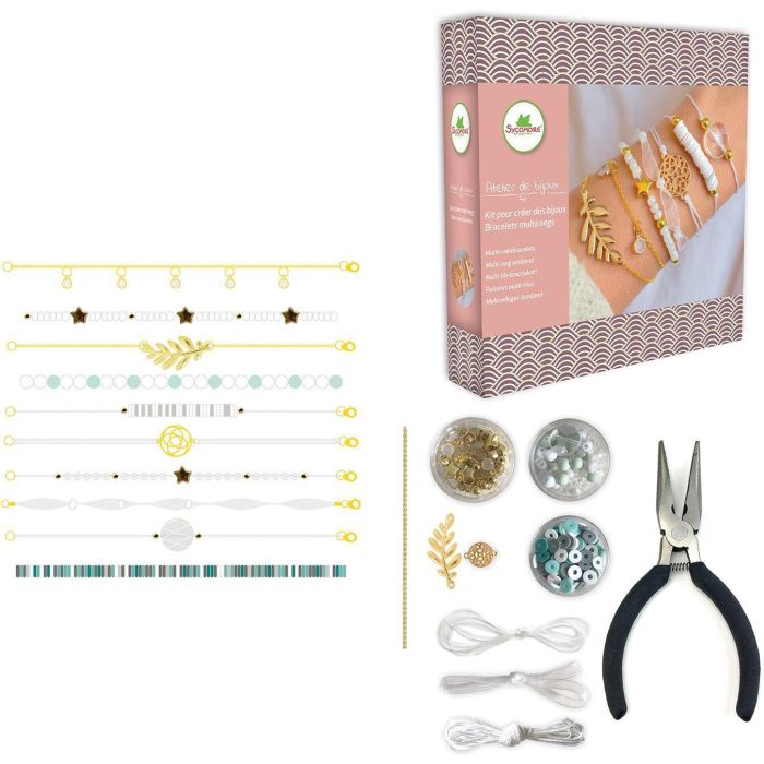 Atelier de bijoux - SYCOMORE - Bracelets multirangs - Des 12 ans 1 Atelier de bijoux - SYCOMORE - Bracelets multirangs - Des 12 ans 1