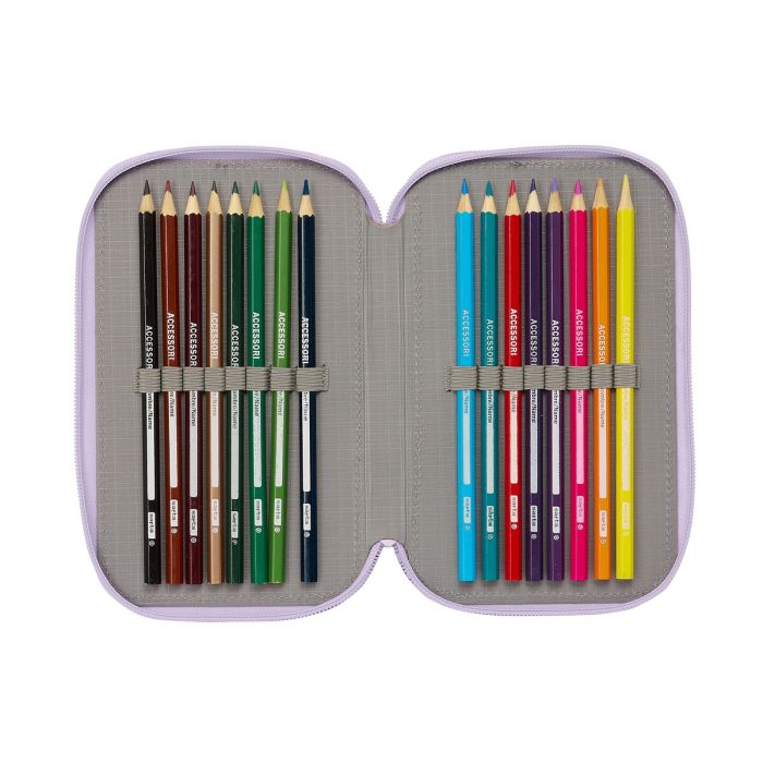 Pochette à crayons triple Wish Lila 12.5 x 19.5 x 5.5 cm (36 Pièces) 1 Pochette à crayons triple Wish Lila 12.5 x 19.5 x 5.5 cm (36 Pièces) 1