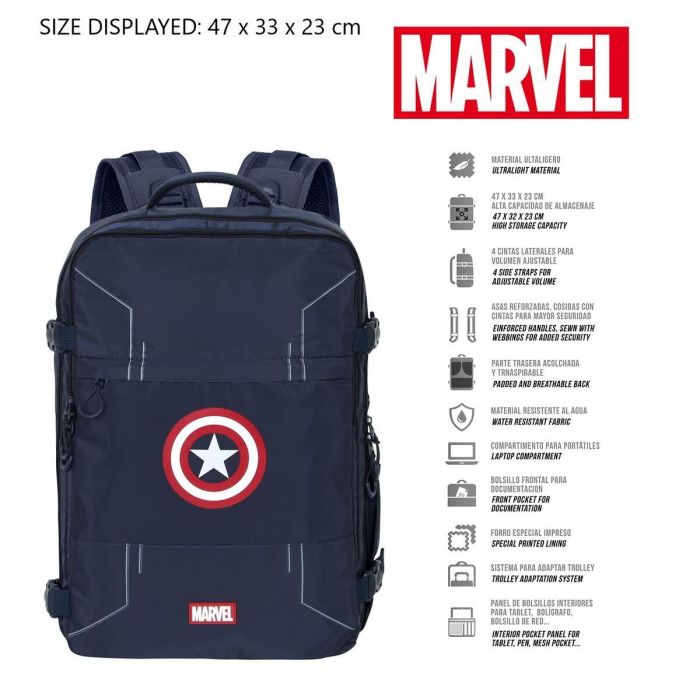 Sac à dos Multi-usage Capitán América Cabine 14 Sac à dos Multi-usage Capitán América Cabine 14