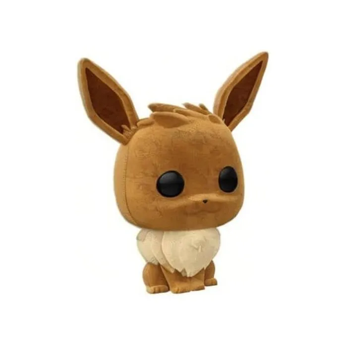 Funko Pop! Pokémon Évoli Floqué Figurine en Vinyle Édition Velours Spéciale pour Collectionneur