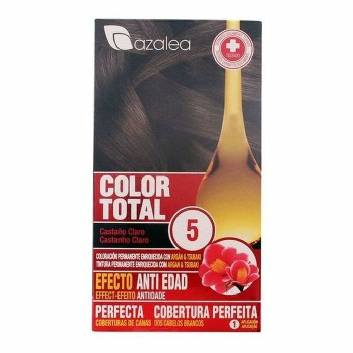 Teinture anti-âge permanente Azalea Color Total Blond Platine Nº 5-Castano Claro (1 Unité)