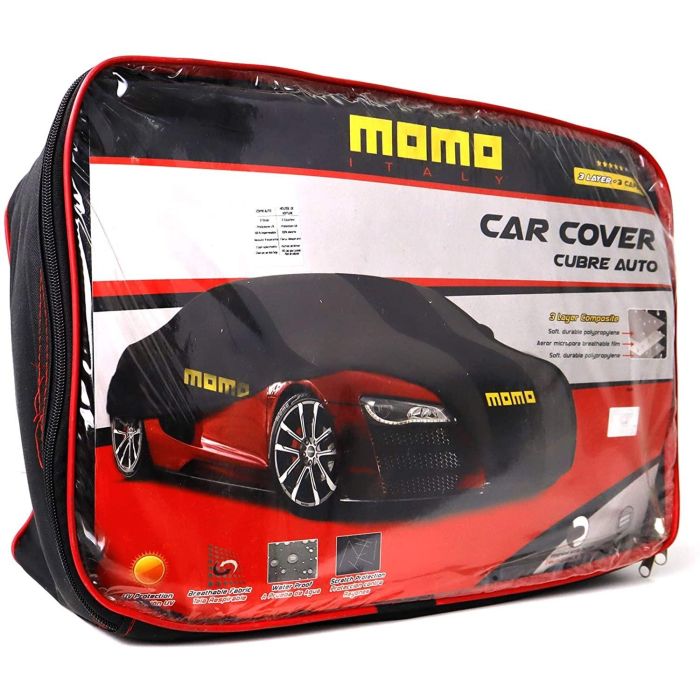 Momo MOMLCC1LL Housse De Voiture Taille L 1 Couche Noir Et Gris 5 Momo MOMLCC1LL Housse De Voiture Taille L 1 Couche Noir Et Gris 5
