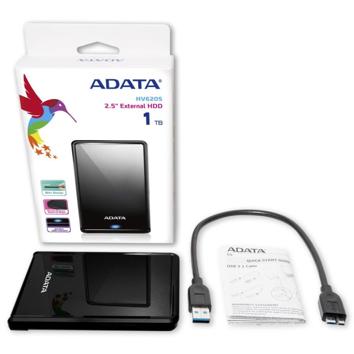 Disque Dur Externe Adata HV620S Noir 1 TB 1