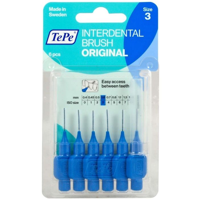 brosses interdentaires Tepe Bleu 0,6 mm 6 Unités