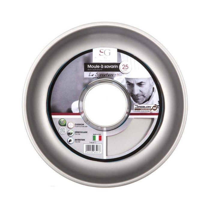 Moule à pâtisserie Secret de Gourmet Aluminium Ø 25 cm Noir 1