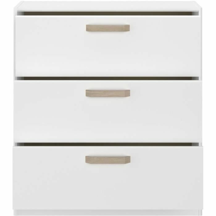 Commode Parisot Blanc 79,7 x 87,8 x 43,8 cm 3 Commode Parisot Blanc 79,7 x 87,8 x 43,8 cm 3