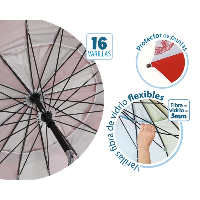 Parasol de plage Rouge Ø 220 cm SPF50+ Marin 2 Parasol de plage Rouge Ø 220 cm SPF50+ Marin 2