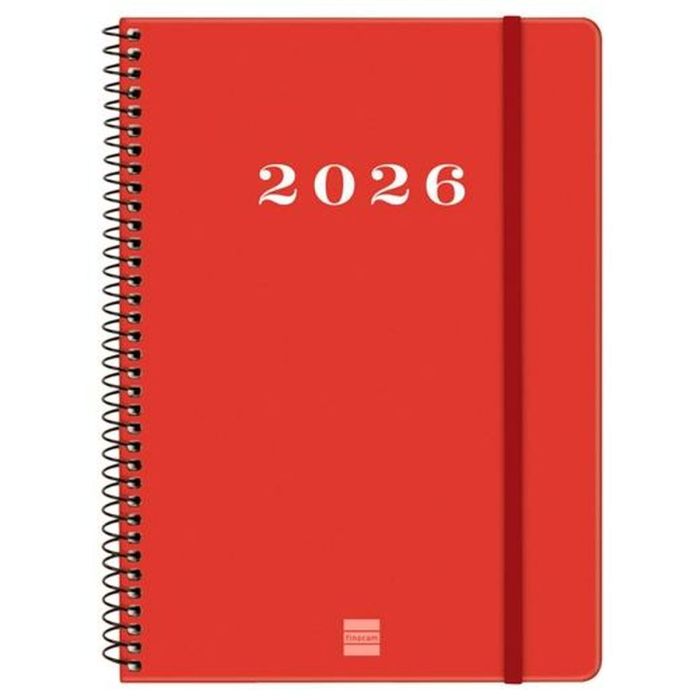 Agenda Finocam MY Rouge A5 15,5 x 21,2 cm 2026