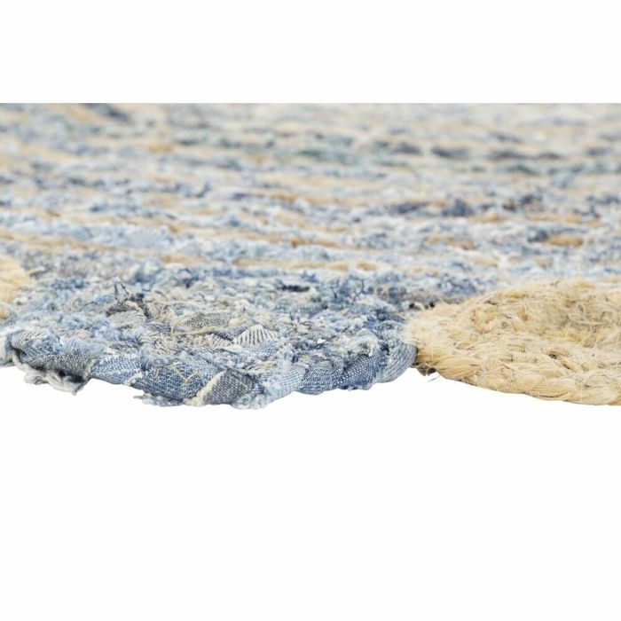 Tapis DKD Home Decor Bleu Multicouleur Indien (200 x 200 x 1 cm) 1