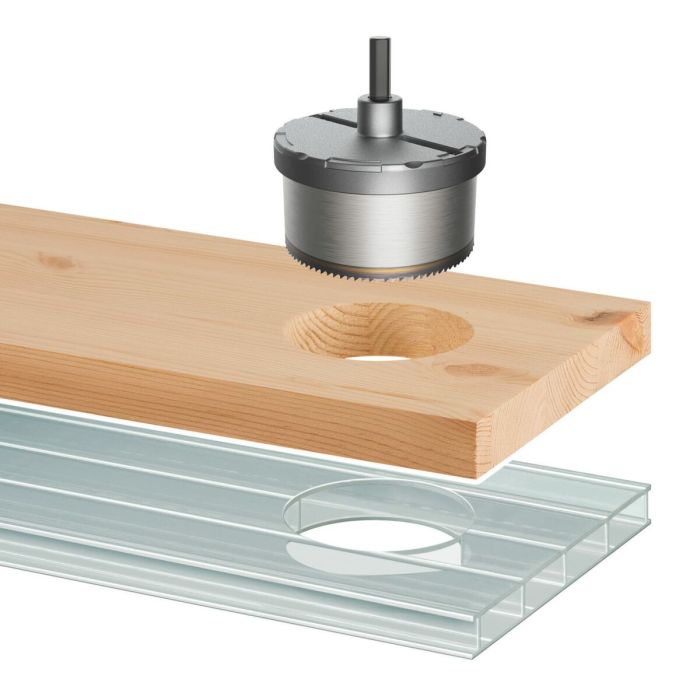 Scie cloche Wolfcraft Professional 2220000 Ø 28-74 mm 1 Scie cloche Wolfcraft Professional 2220000 Ø 28-74 mm 1