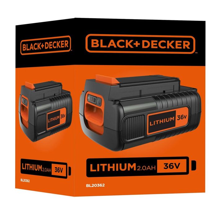Batterie au lithium rechargeable Black & Decker BL20362-XJ 2 Ah 36 V 1 Batterie au lithium rechargeable Black & Decker BL20362-XJ 2 Ah 36 V 1