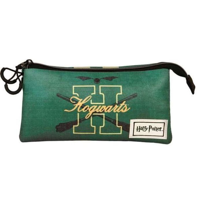 Trousse Fourre-Tout Triple Harry Potter Vert 2 Trousse Fourre-Tout Triple Harry Potter Vert 2