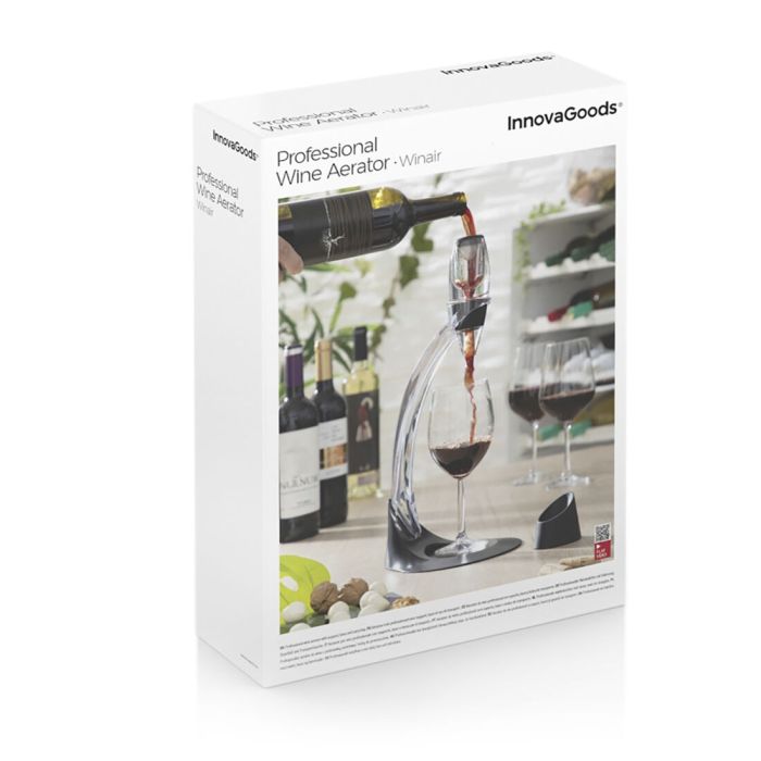 Décanteur à Vin Professionnel avec Support Tour et Base Anti-goutte Winair InnovaGoods 1